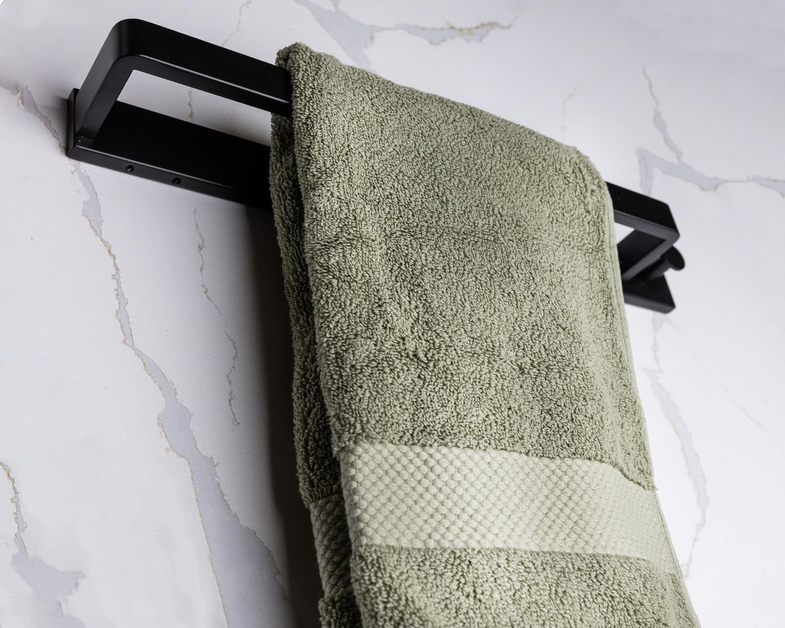 Saffron & Sage Towel Rack for Bathroom Wall Mounted, 17 Inch Heavy Duty Stain…