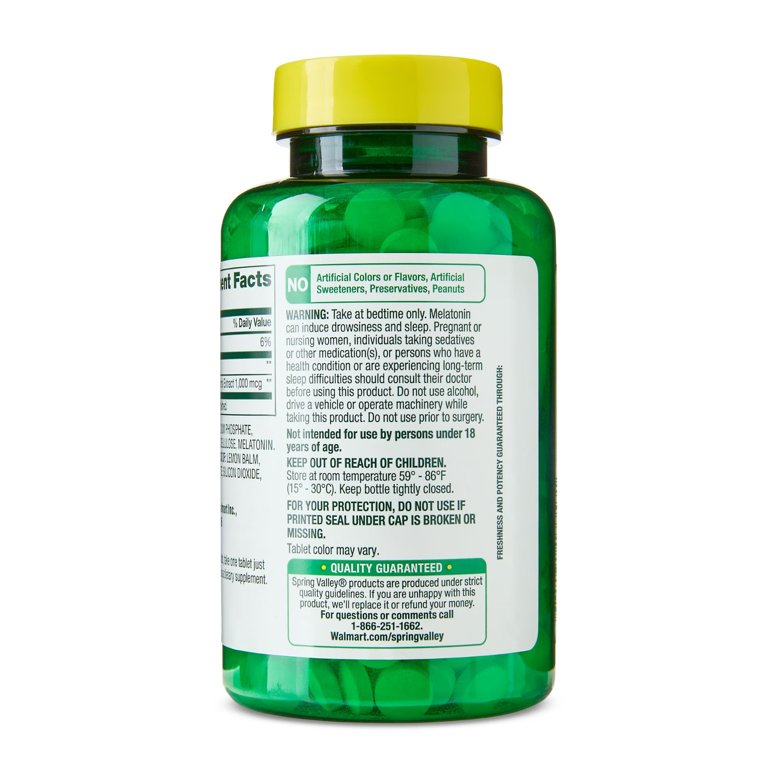 Spring Valley Extra Strength Melatonin Sleep Dietary Supplement 10 mg, 120 Count