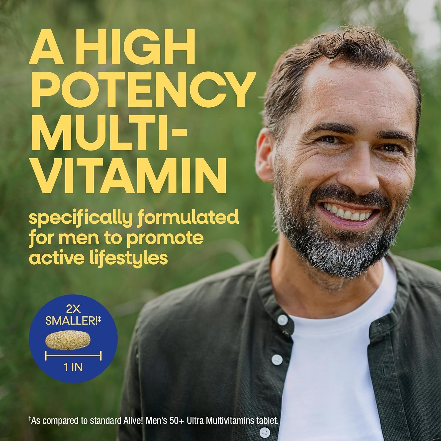 Nature’s Way Alive! Men’s 50+ Ultra Minis Multivitamin, 180 Count (Pack of 1)