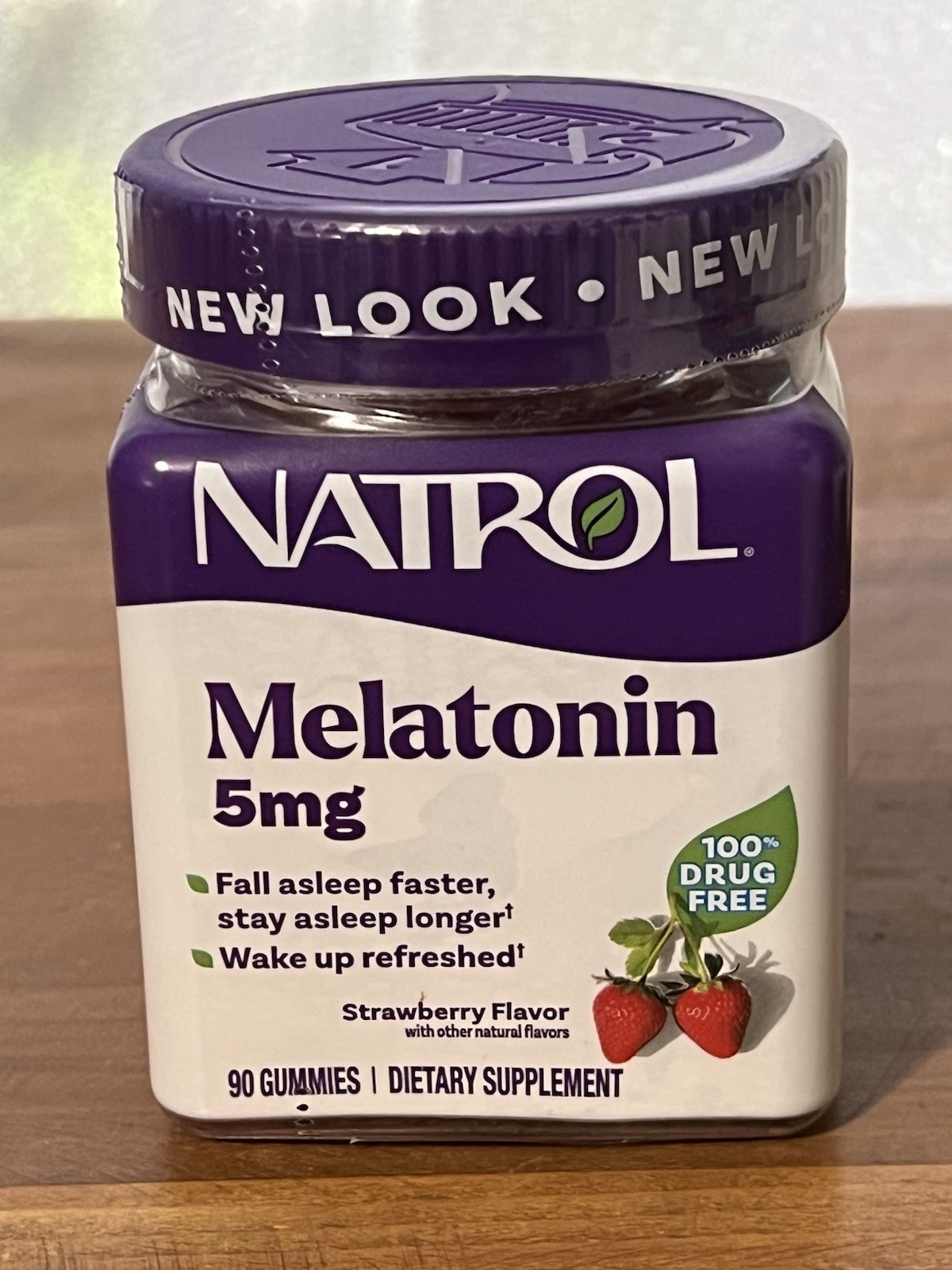 NEW Natrol Melatonin 5mg Sleep Aid Gummies – Strawberry – 90 Gummies 7/2026