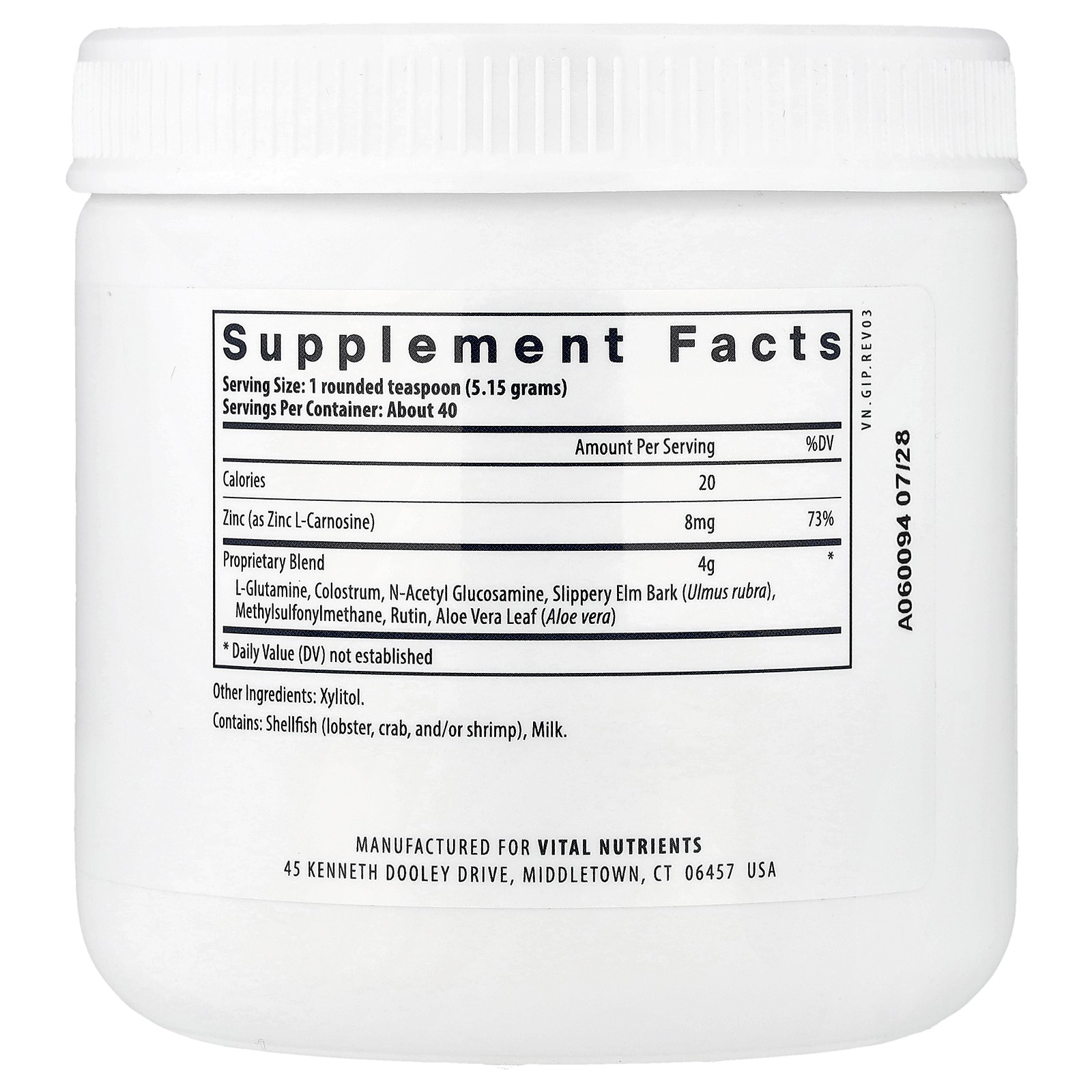 GI Repair Powder, 7.26 oz (206 g)
