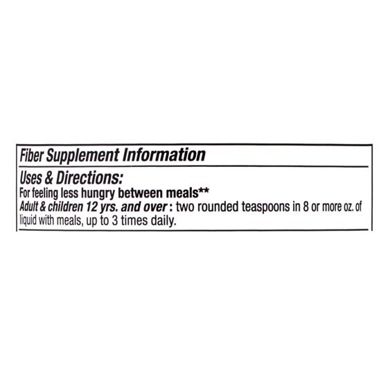 Equate Daily Fiber 100% Natural Psyllium Husk Fiber Supplement, Sugar-Free,10 oz