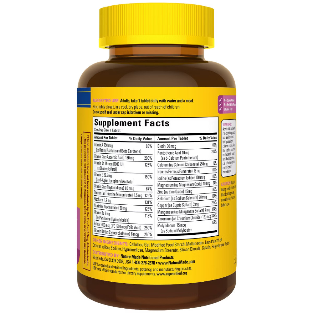 Nature Made Women Multivitamin Tablets, USP Verified – 120ct