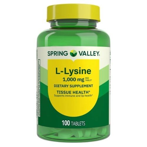 Spring Valley L-Lysine 1000mg 100 Ct | Immune Support & Tissue Health Supplement