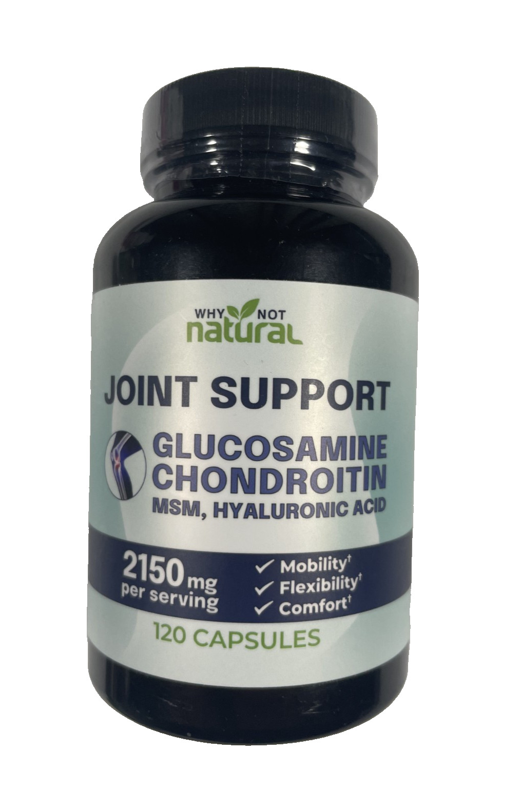 Why Not Natural Joint Support Supplement – 2150 mg – 120 capsules – Exp 12/28