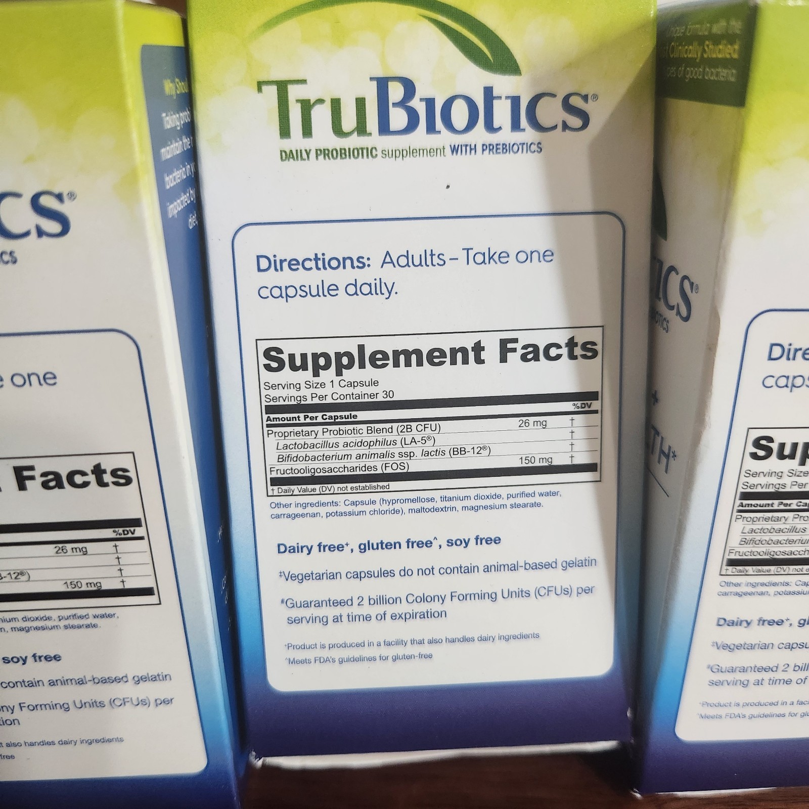 TruBiotics x3 DIGESTIVE & IMMUNE HEALTH Daily Probiotic 90 Capsules Exp 10/2027