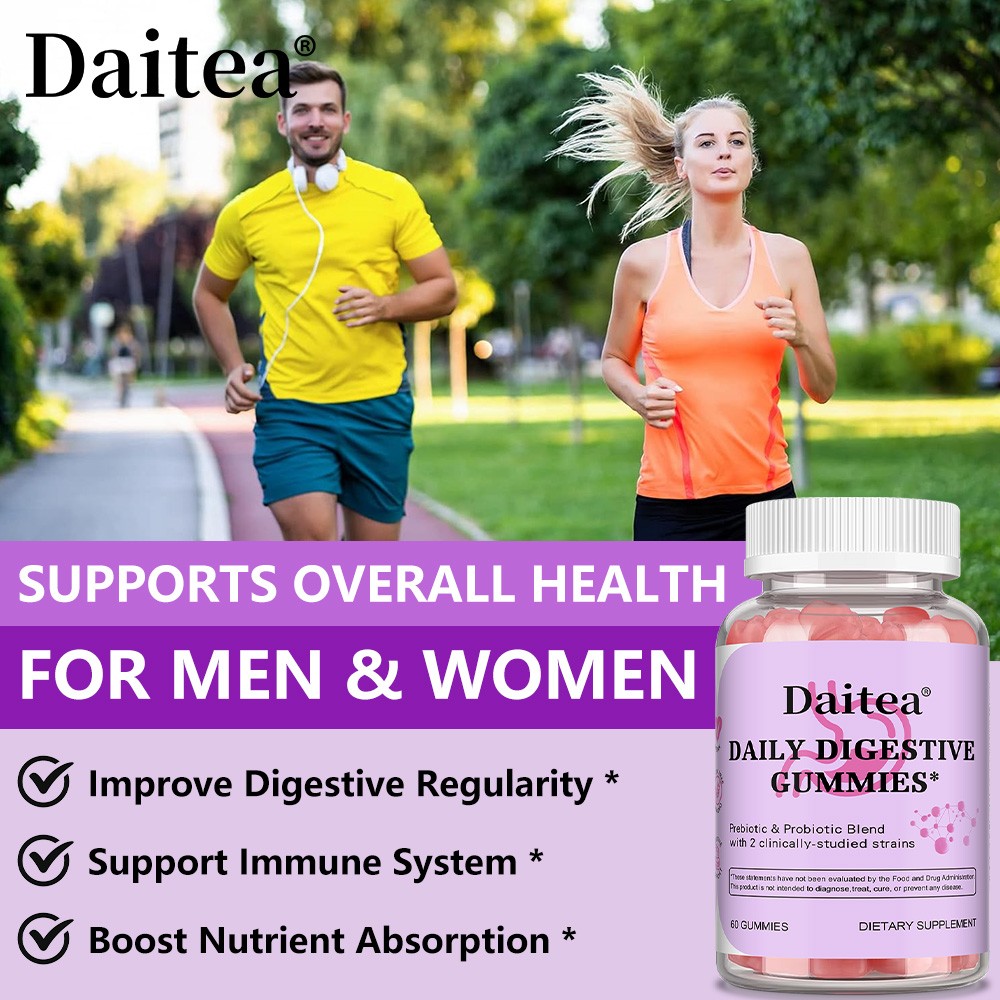 Prebiotic & Probiotic Blend for Digestive Health – Daily for Women & Men Gummy