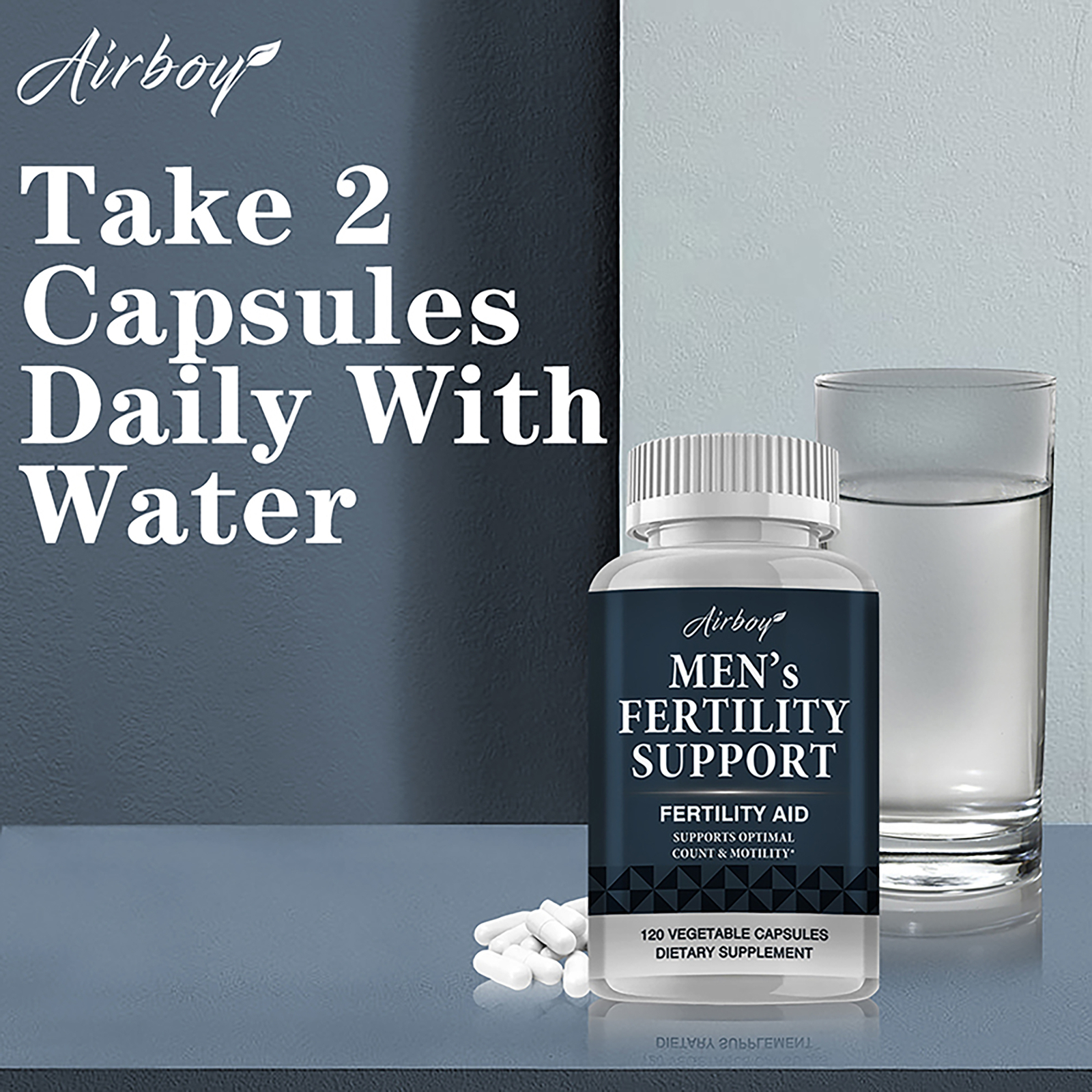 120pcs Men’s Fertility Support – Male Fertility Support,Reproductive Health