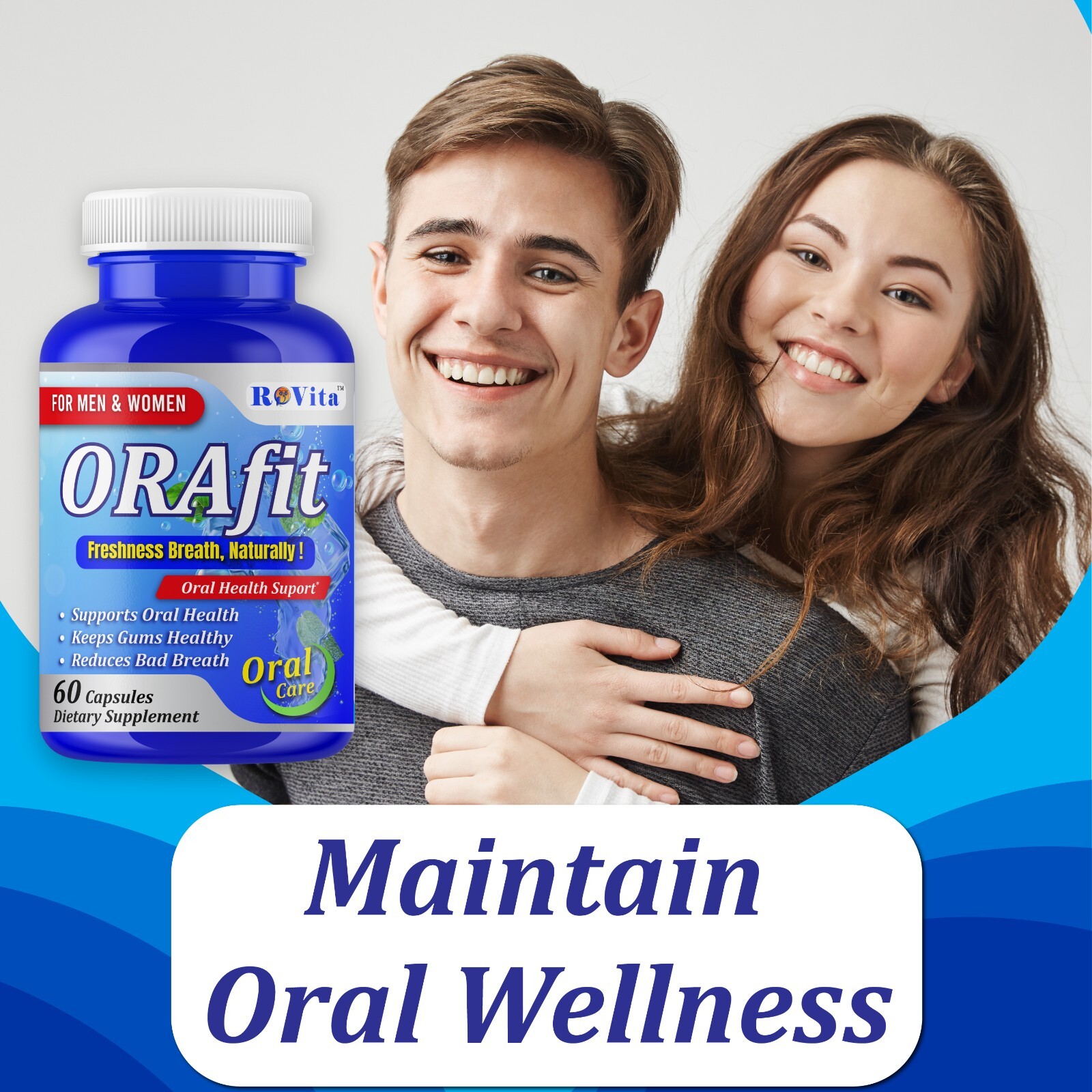 Oral Breath Freshener Dental Probiotics –Oral Health Supplement for Fresh Breath