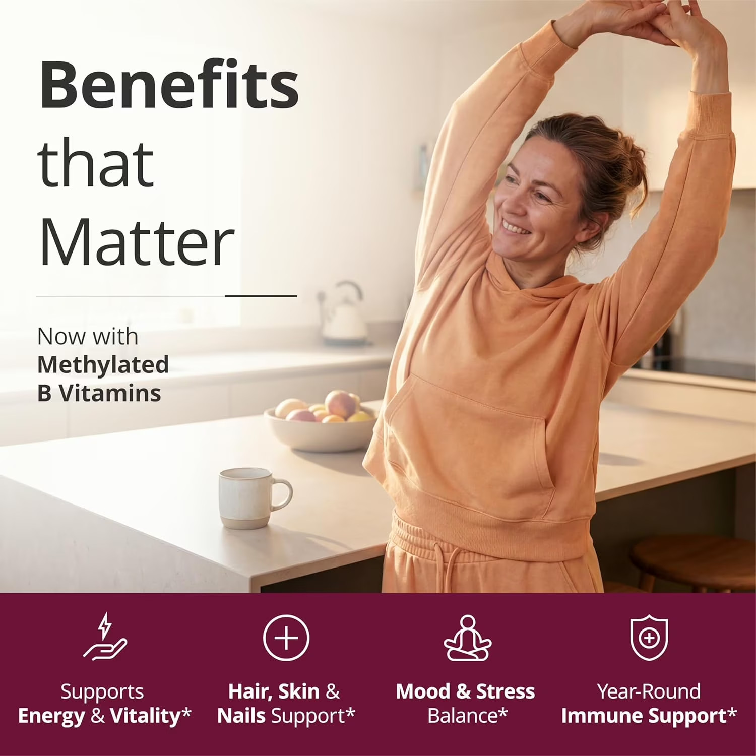 Methylated Women’s Multivitamin with Vitamins A B C D Zinc Daily Support