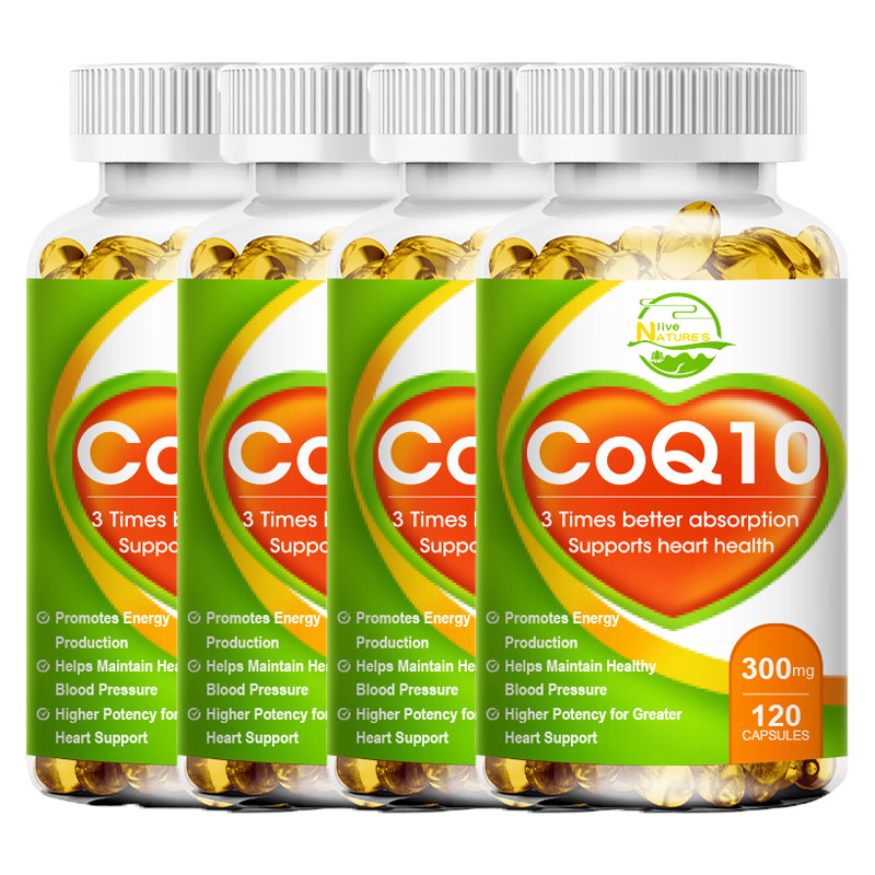 CoQ 10 Coenzyme Q10 300mg Cardiovascular Support For Heart Health 120*1/2/4 Caps