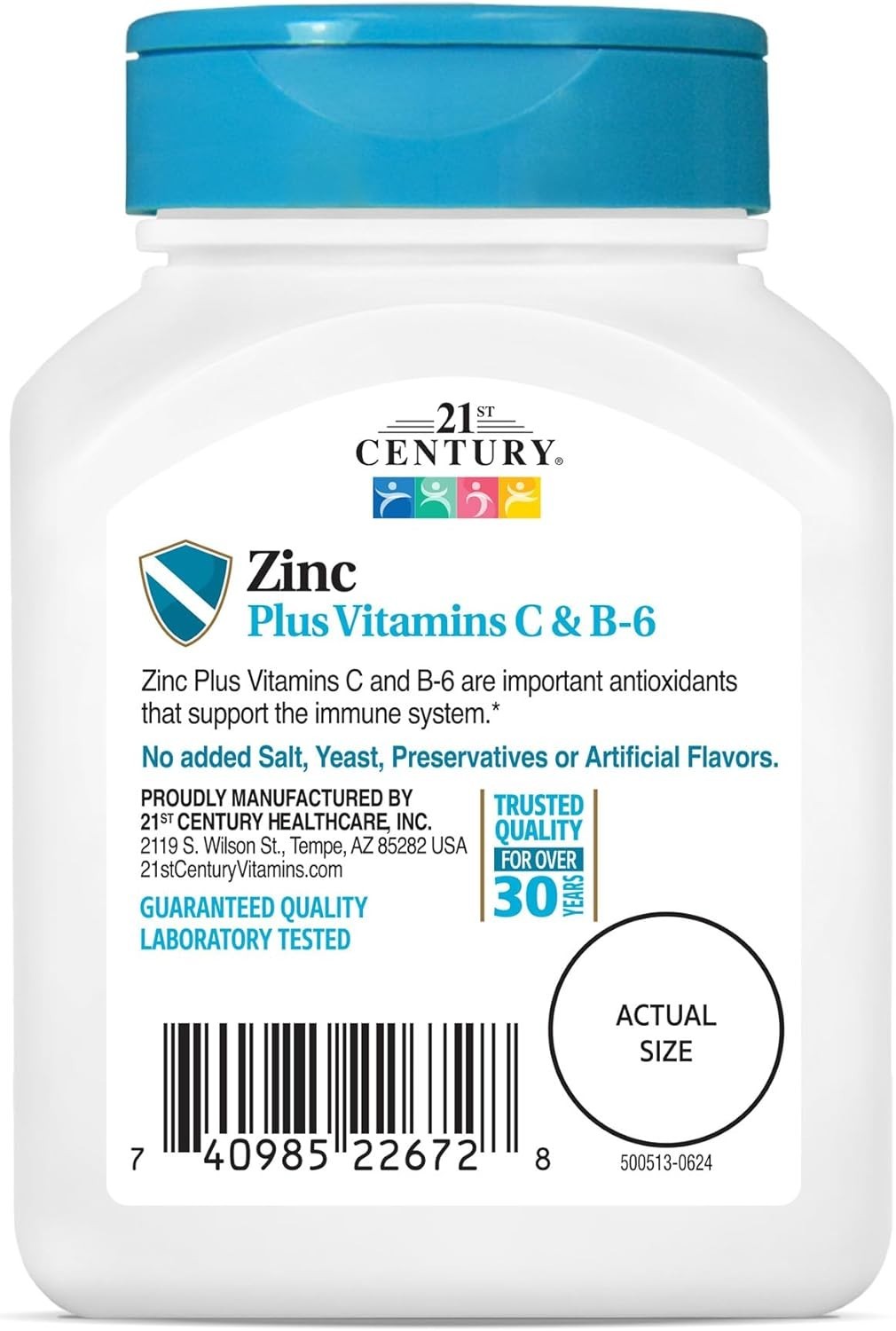 90 Count Cherry Zinc Chewable with B6 & C – Easy Daily Nutrition Supplement