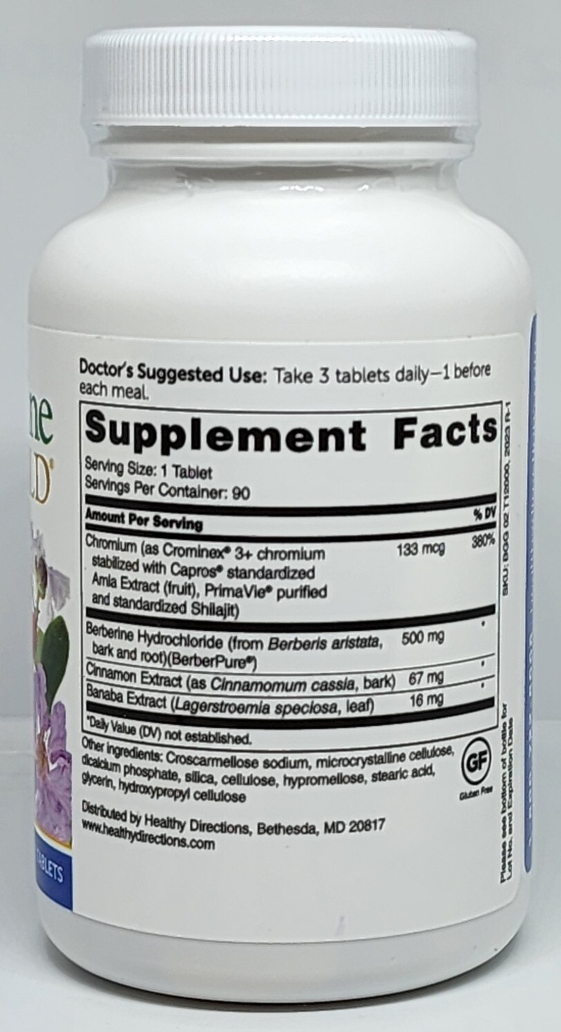 Dr. Whitaker Berberine GlucoGold+ Improved Formula 90 Tablets Sealed Exp. 07/25