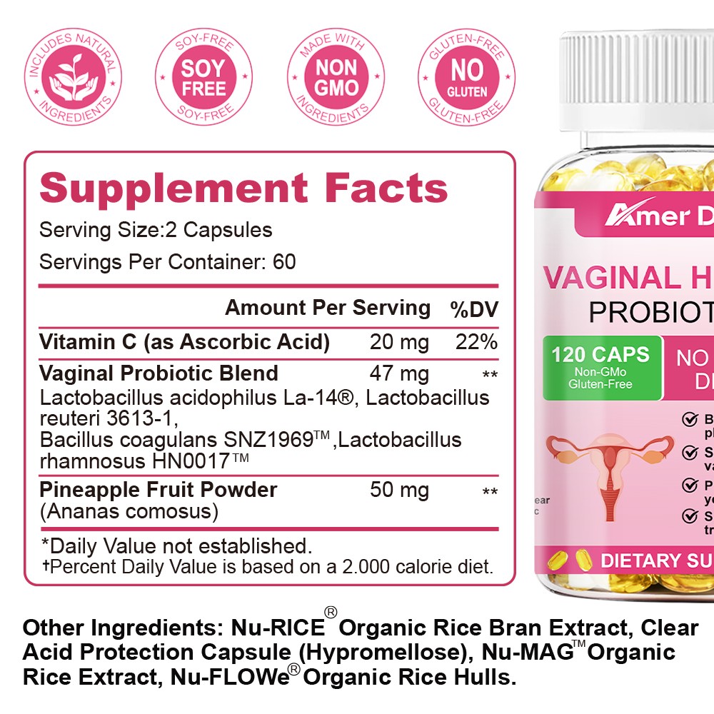 Vaginal Probiotics for Women Support For PH Balance & UTI Health, No Odor