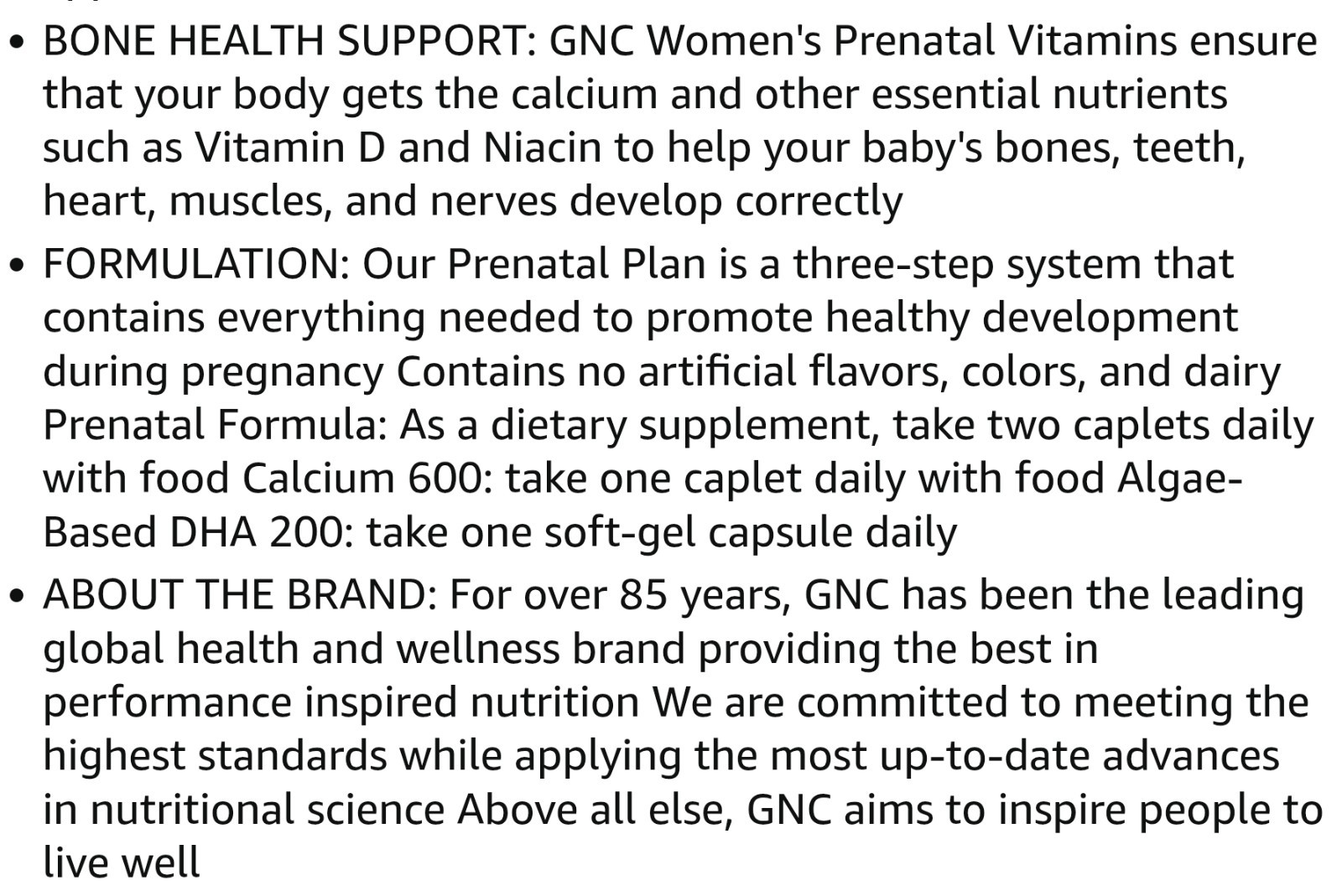 GNC Womens MULTIVITAMIN PRENATAL 30 Day PROGRAM 3 Pack ( 30 Days) BEST BY 9/26