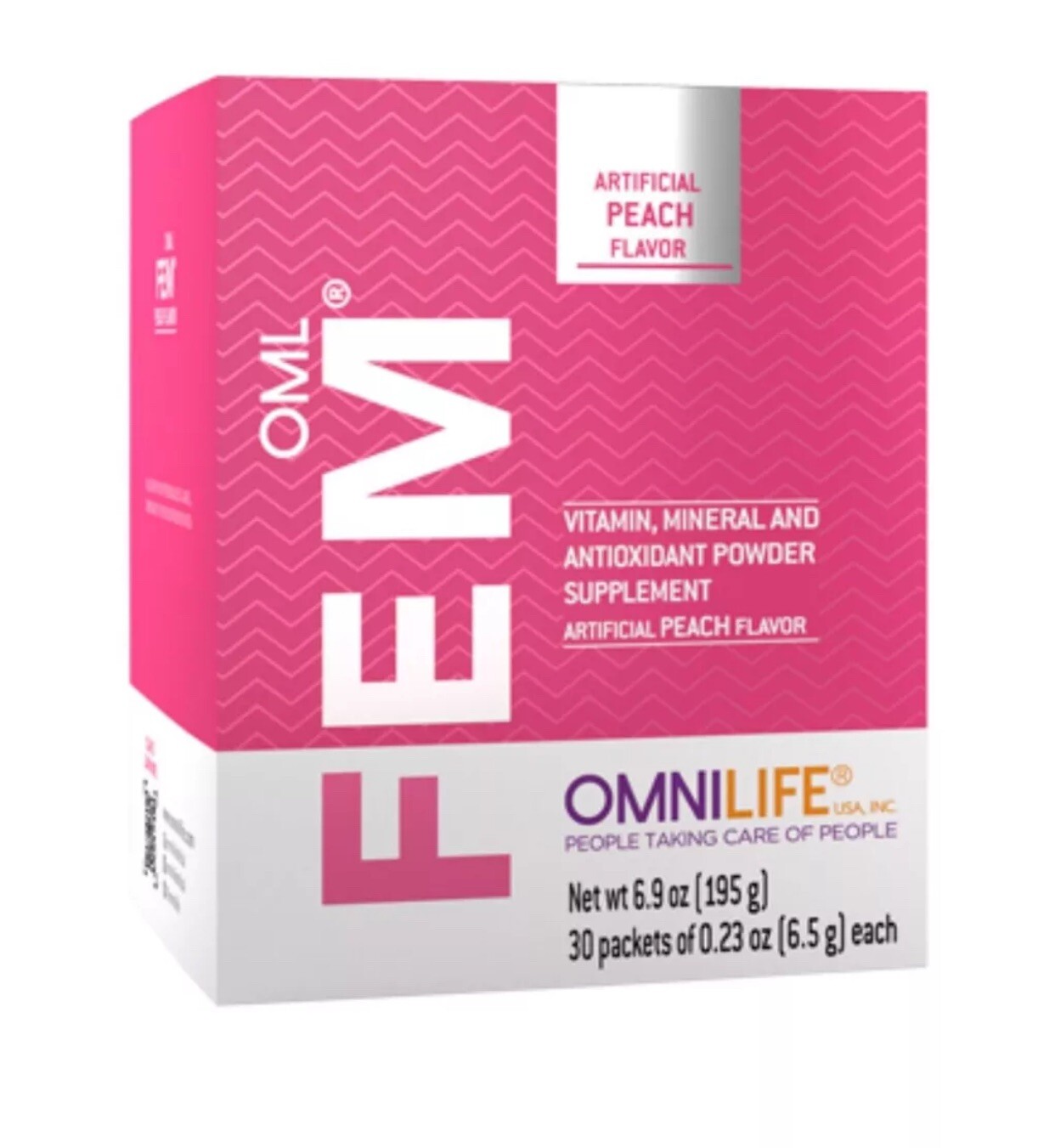 OML Fem | Peach Flavor | Box w/30 sachets *FREE SHIPPING*