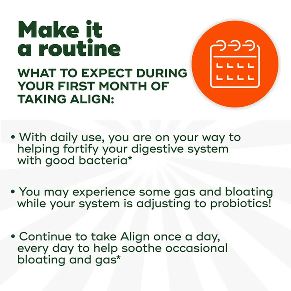 Align Probiotic 24/7Digestive Support Developed by Gastroenterologis 49 Capsules