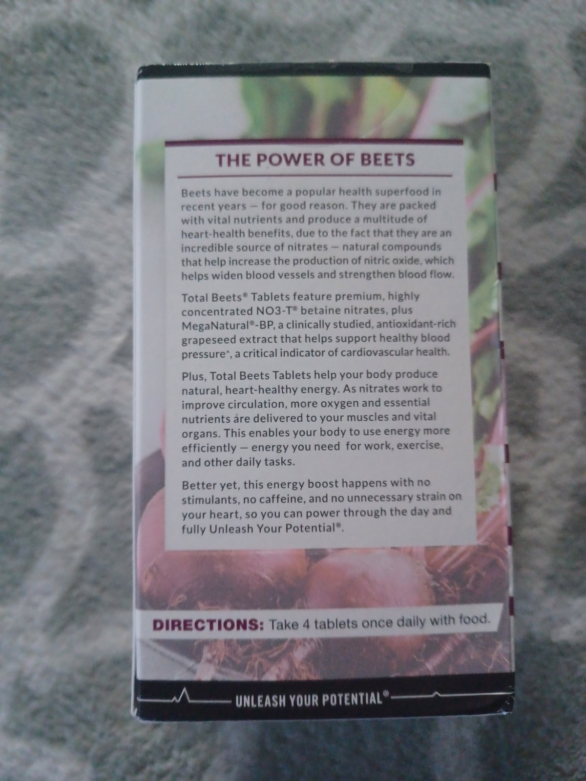 2x Total Beets Circulation Superfood Beet Root with Blood Pressure Support 240ct