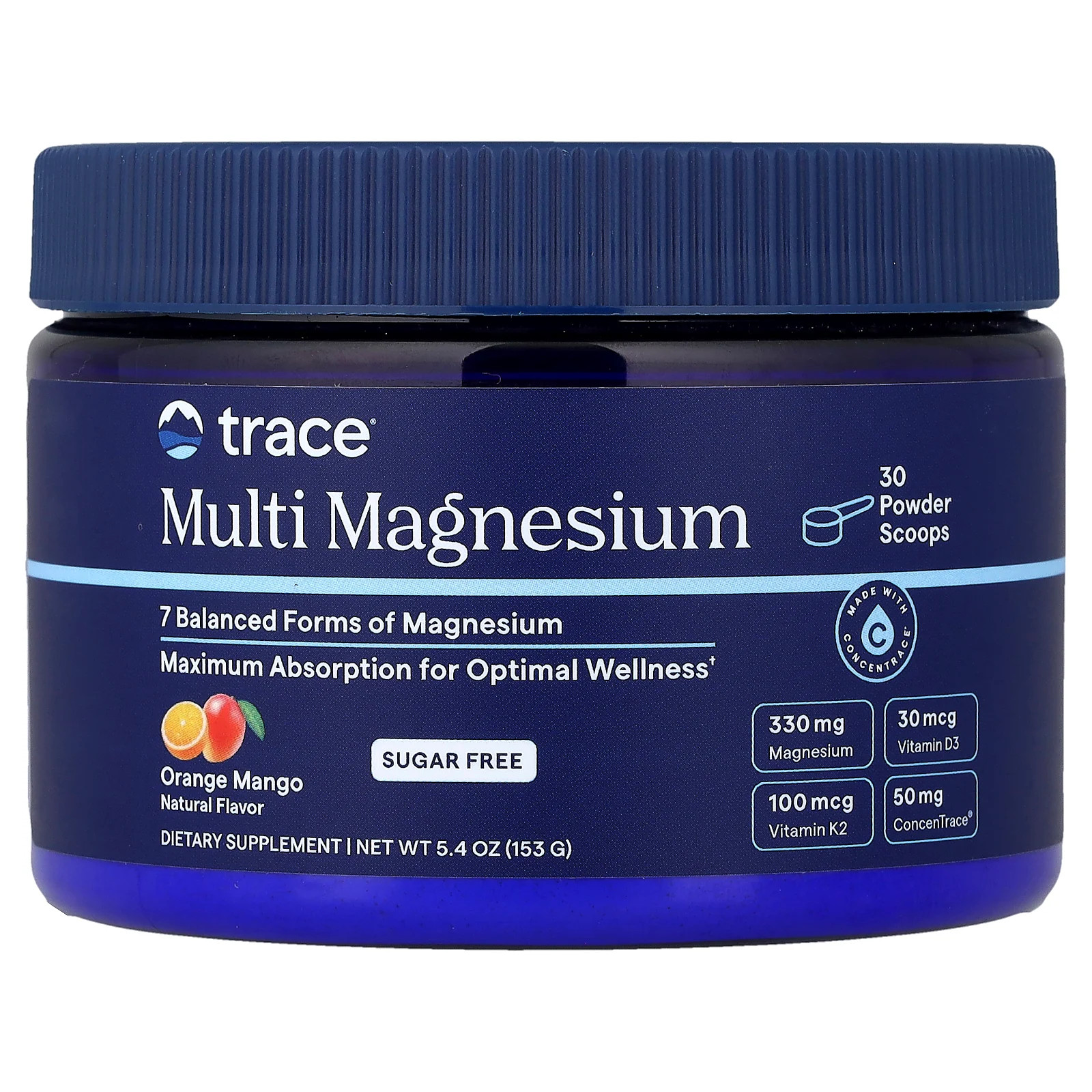Multi Magnesium, Orange Mango, 5.4 oz (153 g)