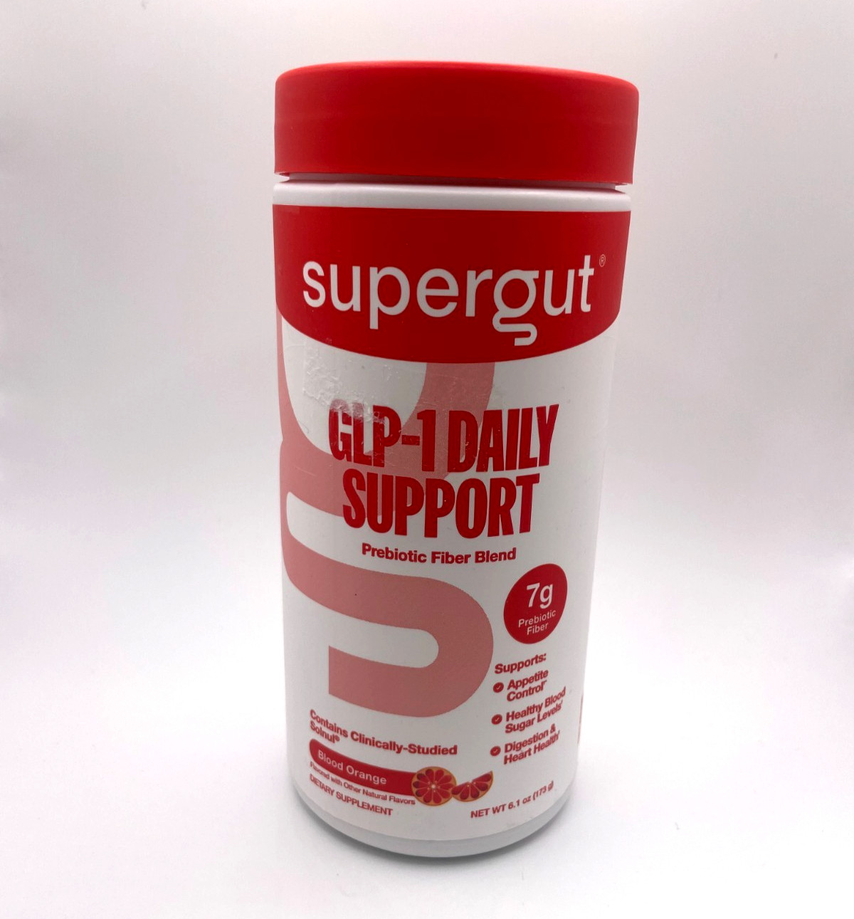 Supergut Daily Support Prebiotic Fiber Powder Blend – Blood Orange 6.1 oz