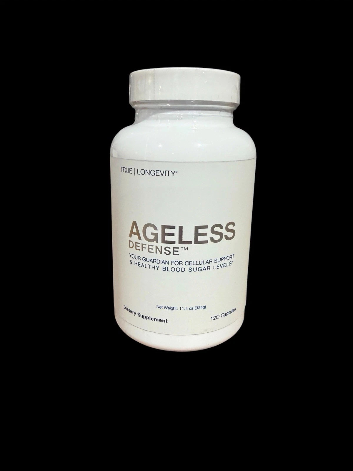 True Longevity Ageless Defense 120 Caps Cell blood sugar support FRESH