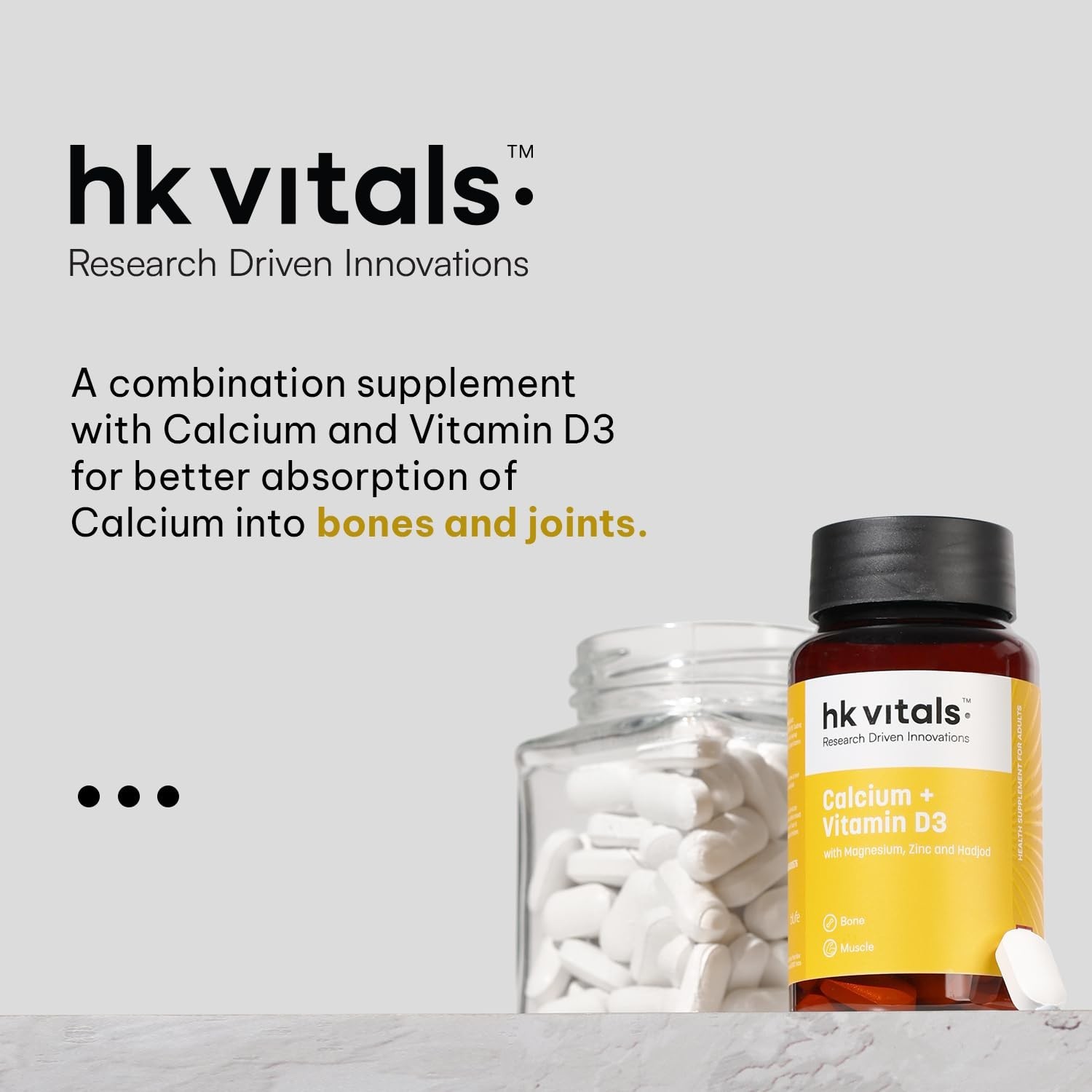 5 Pack HK Vit.als Calcium D3 Zinc Tablets 450 Ct