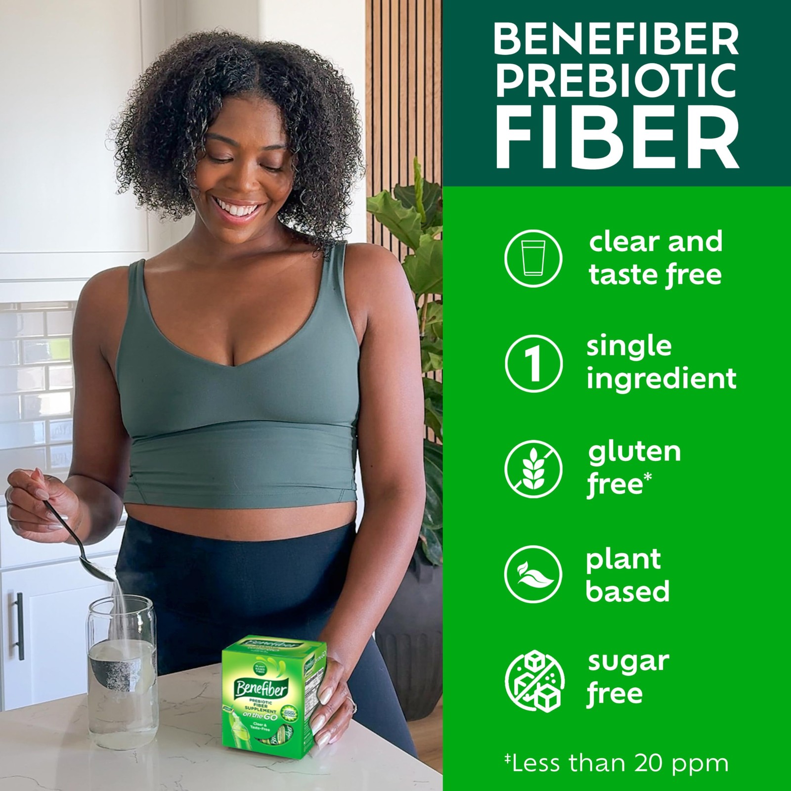 Prebiotic Fiber Supplement Powder, Unflavored, 28 Stick Packs