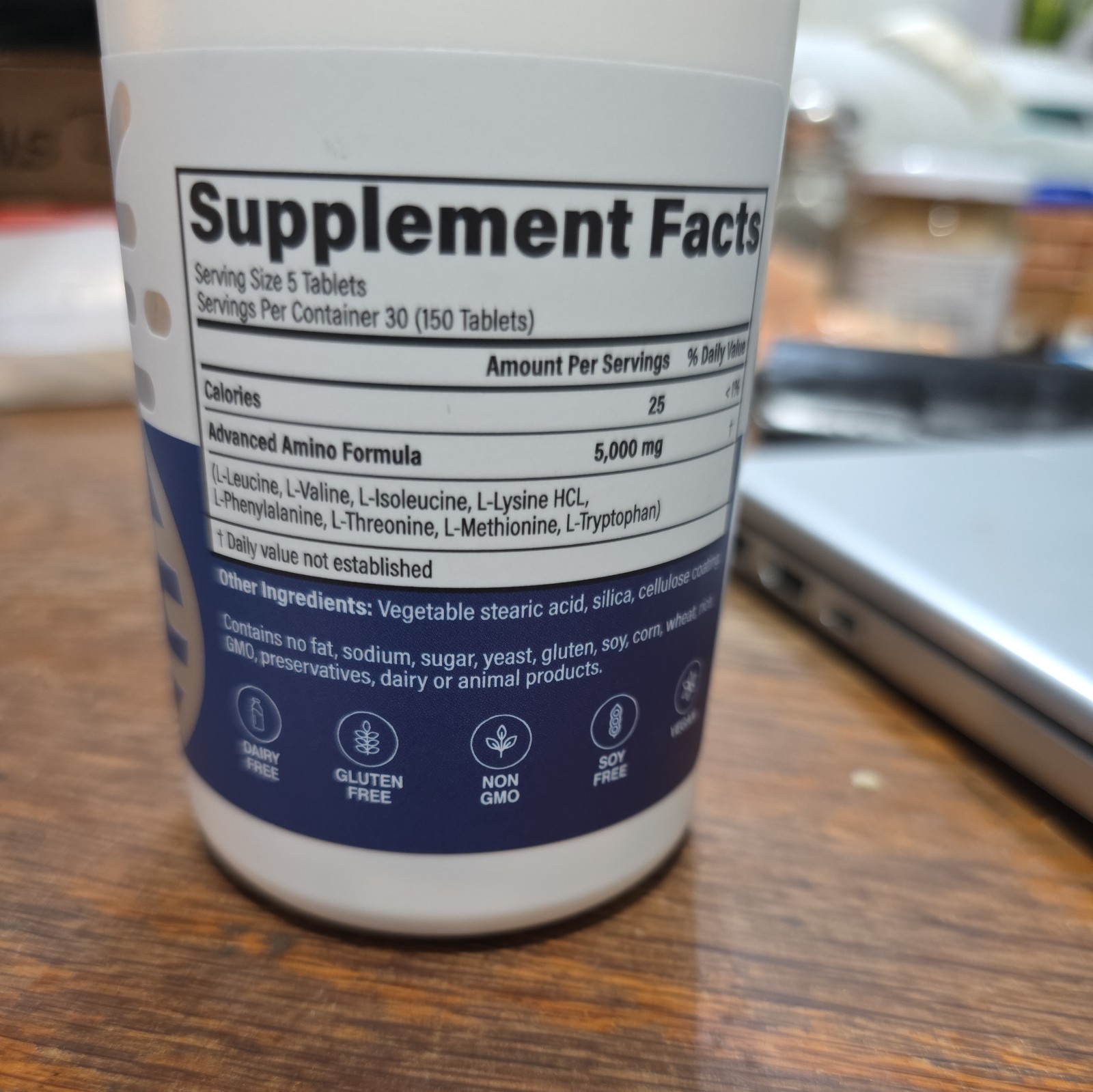 Advanced Bionutritionals ADVANCED AMINO FORMULA – 150 Tablets Exp 01/2028