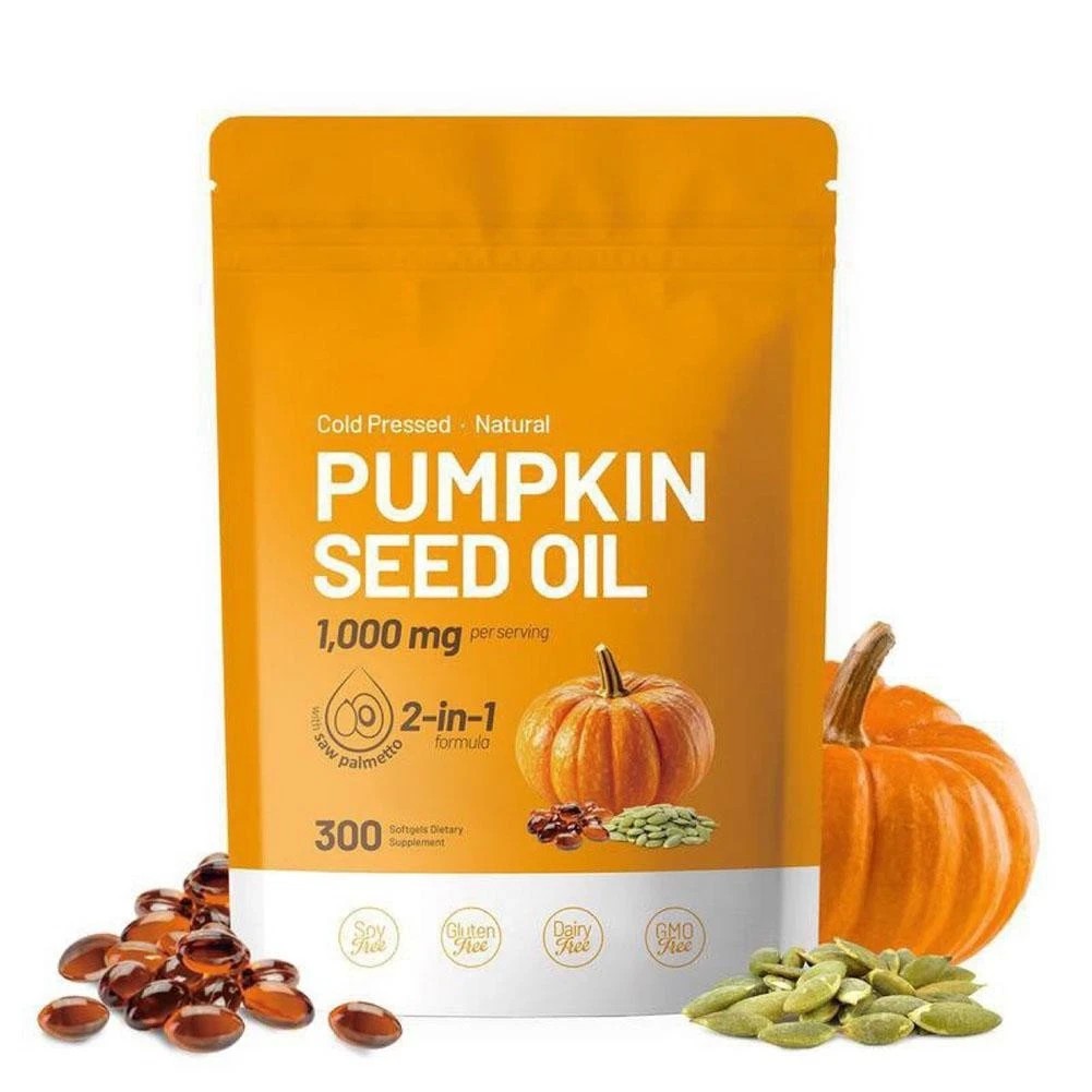 Pumpkin Seed Oil Saw Palmetto 1000 mg – Bladder Health, Immune Support 300 Pills