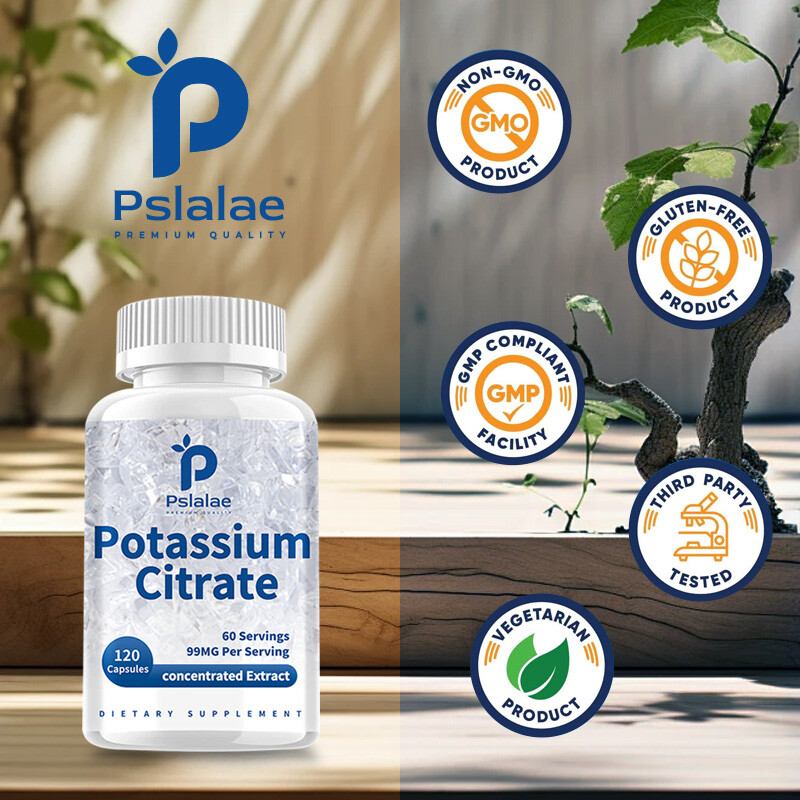 Potassium Citrate 99 mg – for Heart, Kidney, Cardiovascular, Supports Normal pH