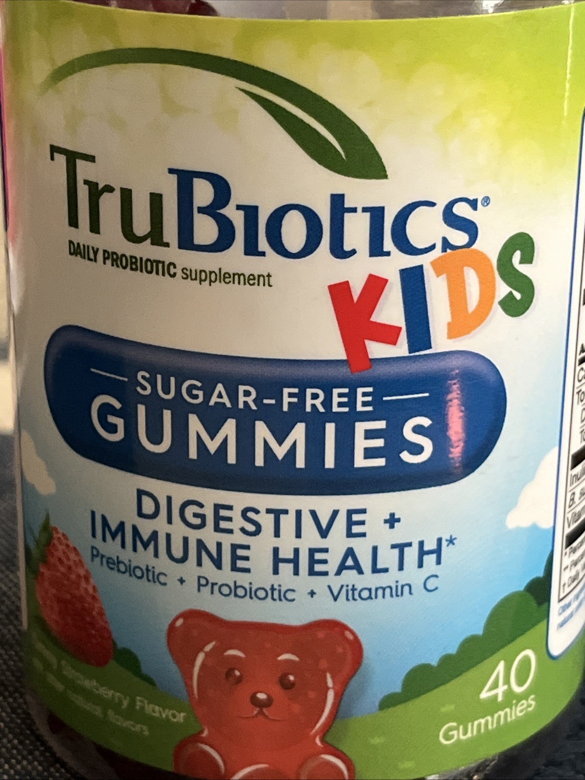 TRUBIOTICS KIDS SUGAR FREE Gummies Digestive 40 Gummies Exp. 05/2025