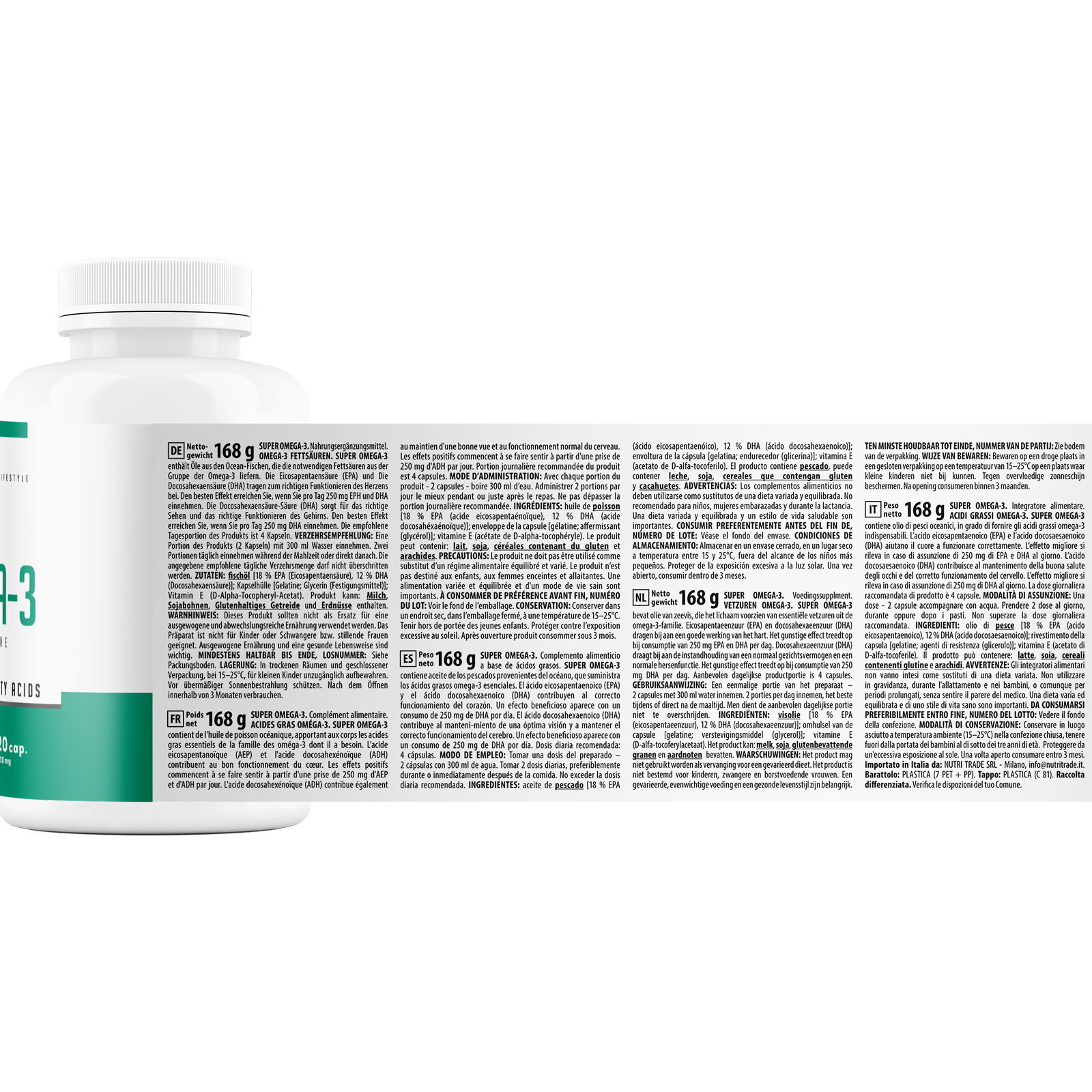 SUPER OMEGA-3 – 60-240 Softgels – Fish Oil – EPA DHA – Heart, Brain & Eye Health