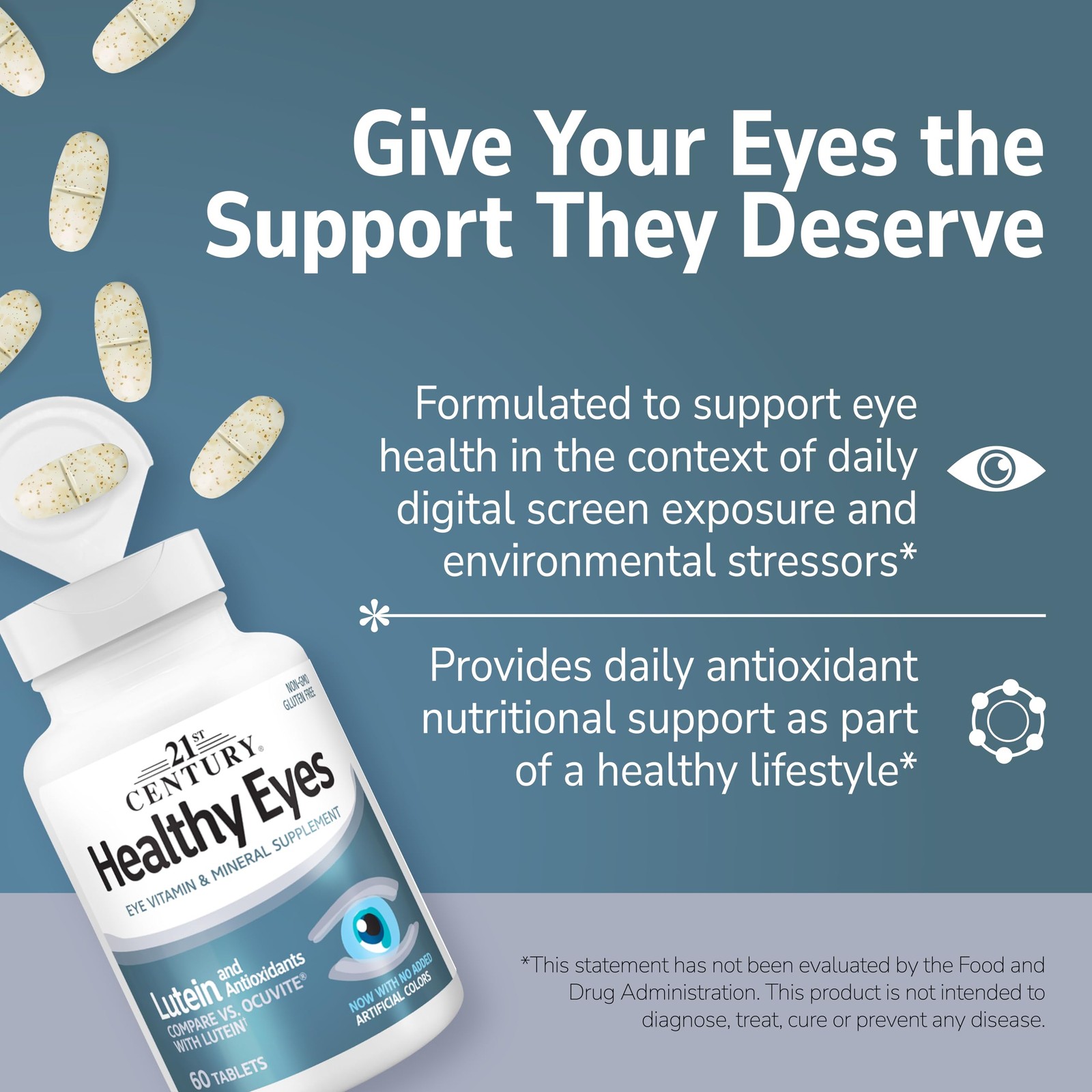 Healthy Eyes Lutein Vitamin Supplement|60 Day Supply Vision & Macular Support