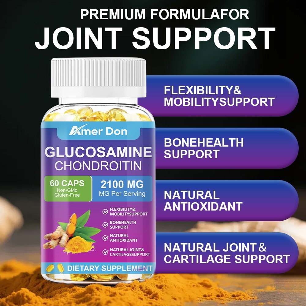 60/120x 2100mg Glucosamine Chondroitin Gummies MSM Triple Strength Joint Support