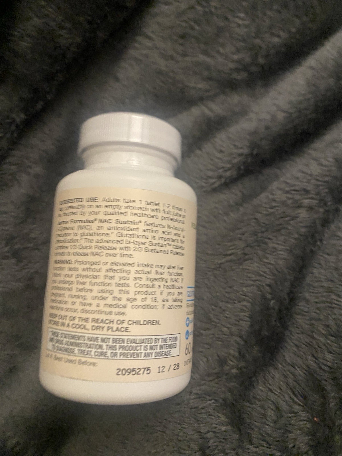 Jarrow N-A-C Sustain (600mg) 60 tabs 12/28