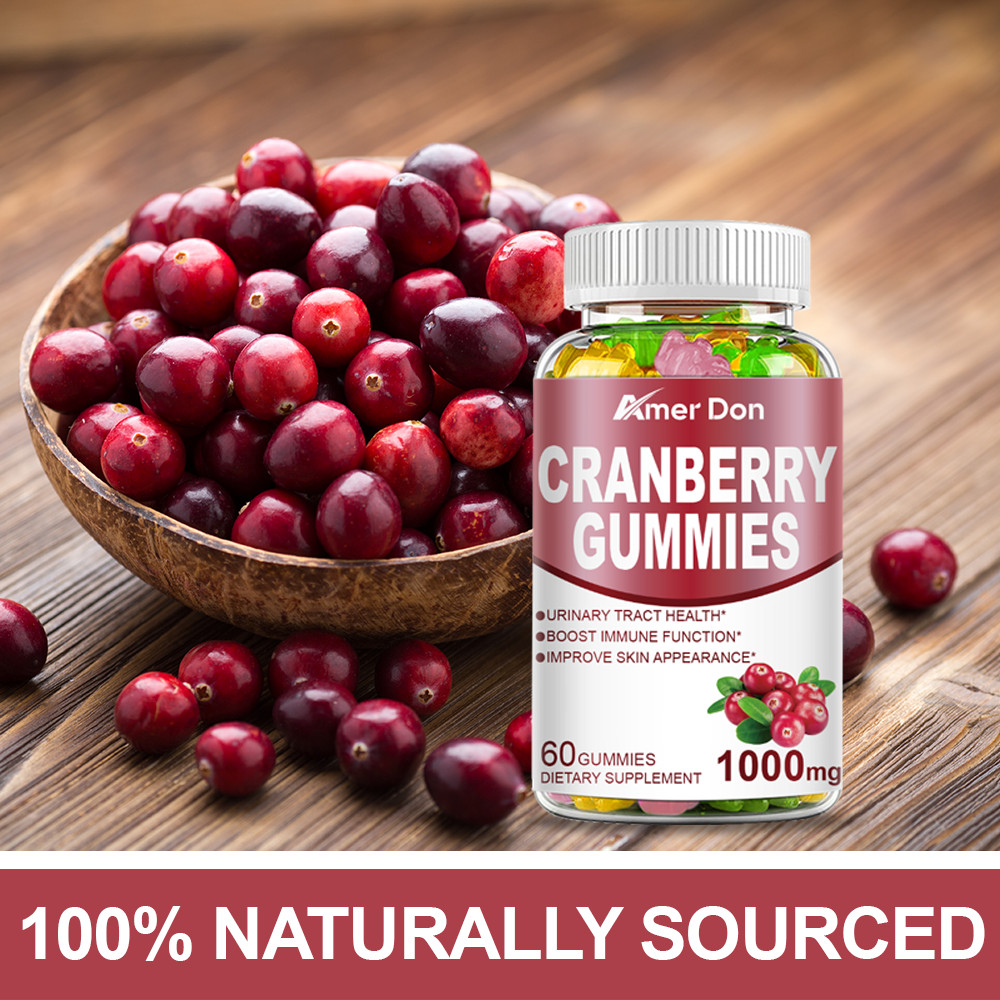 Cranberry Gummies Urinary Tract – UTI Cystitis, Supports System & Immune Health