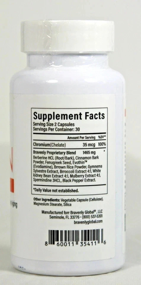 Bravenly Burn Extreme 60 capsules – EXP: 03/2027. 2 Pack