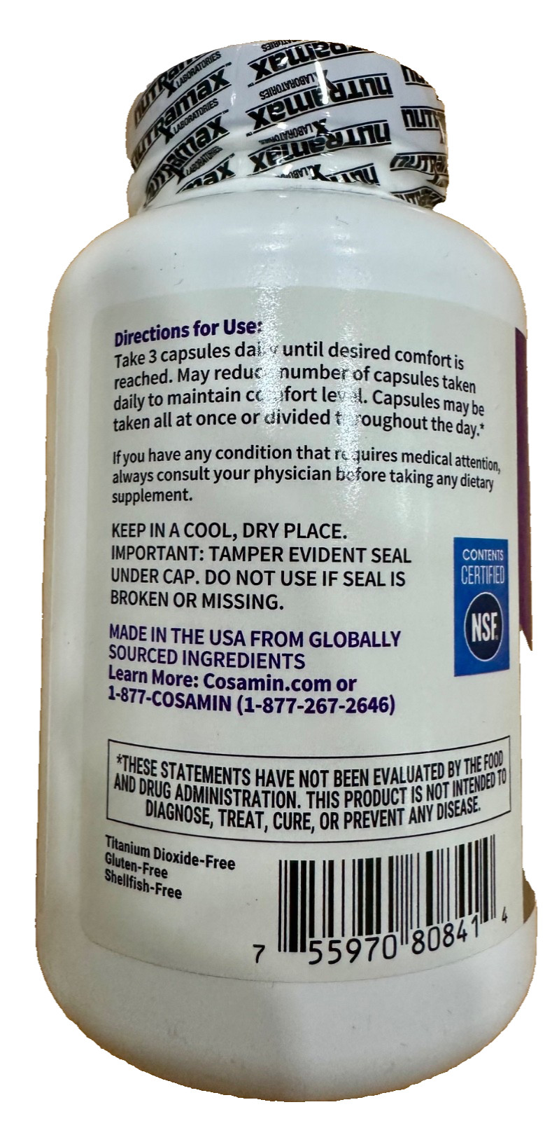 Cosamin DS Joint with Glucosamine & Chondroitin for Joint Health 210 Capsule