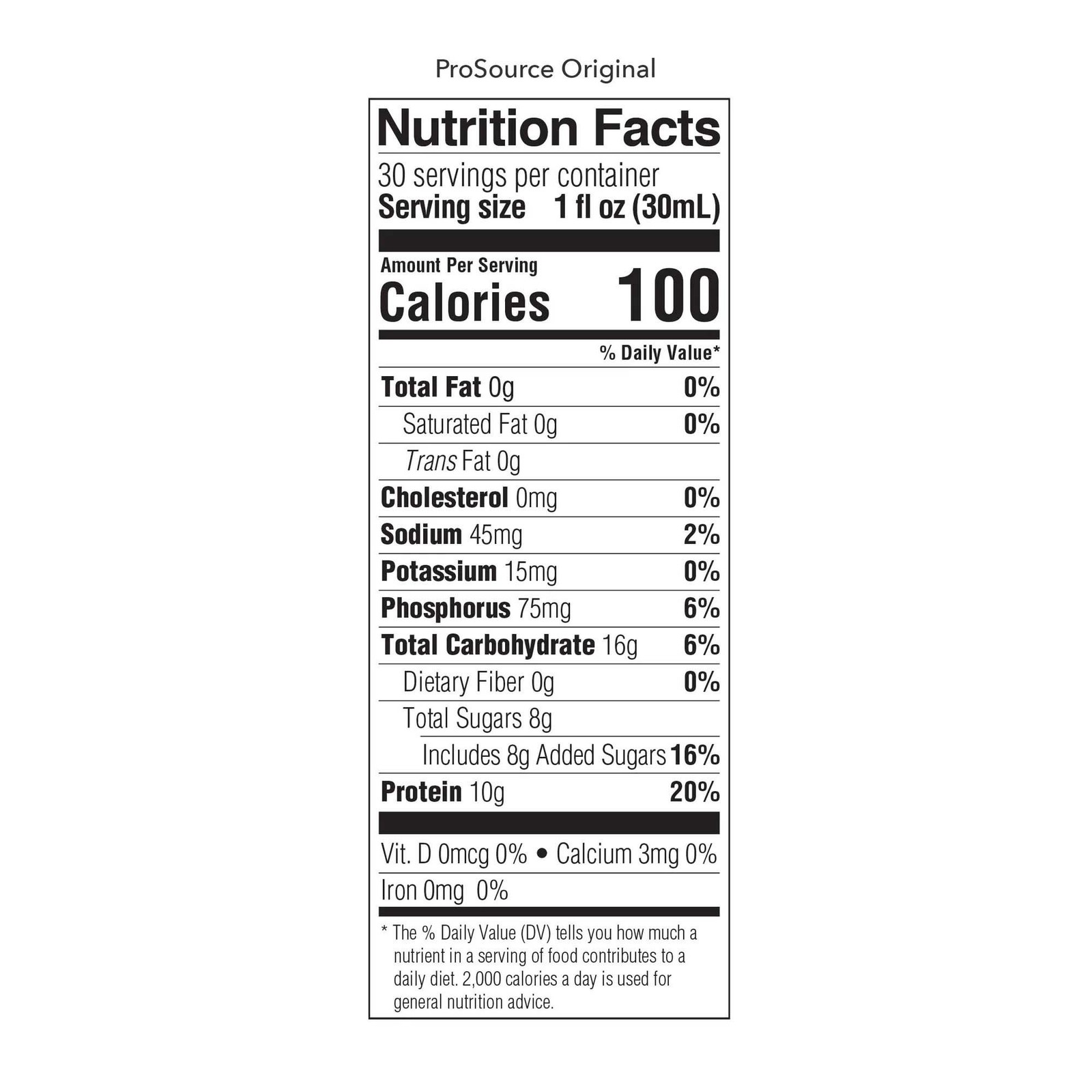 ProSource Oral Supplement Neutral Flavor 30 oz Bottle 4 Ct