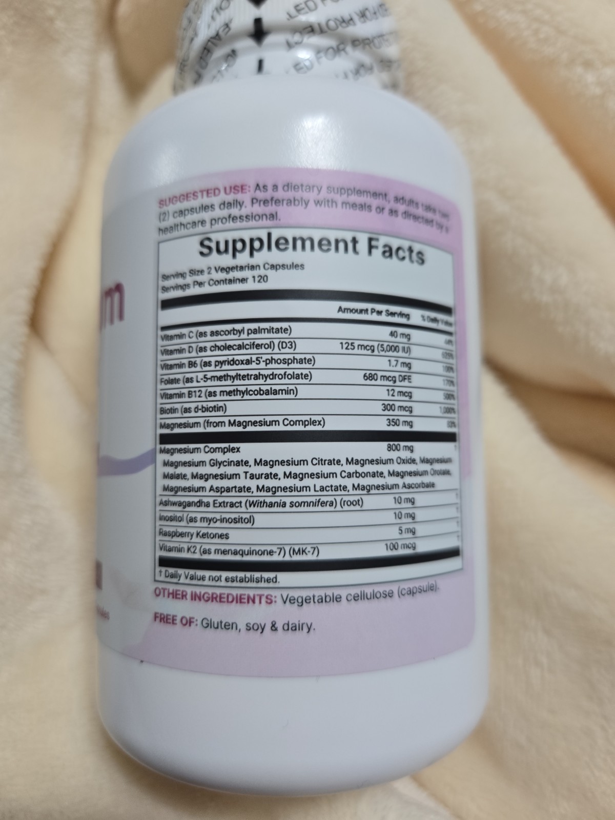 Microingredients Magnesium Complex 20-in-1, For Women, 240 Vegetarian Capsules