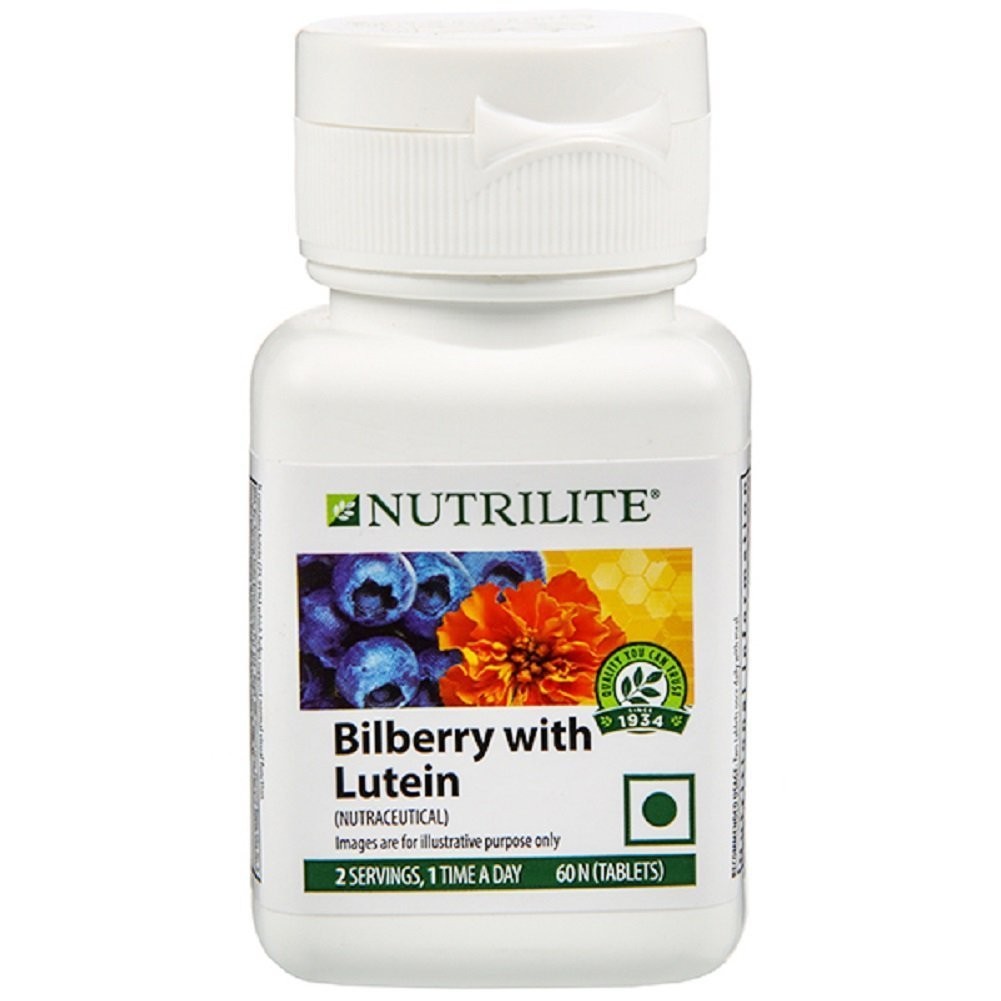 Amway Nutrilite Vision Health 60 Tab Bilberry With Lutein packaging may vary