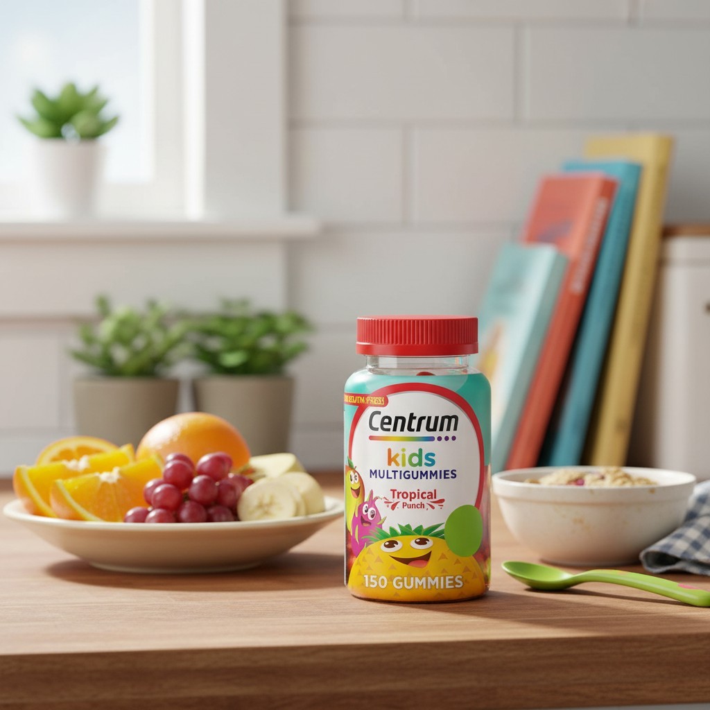 Multivitamin Gummies, Tropical Punch Flavor Made With Natural
