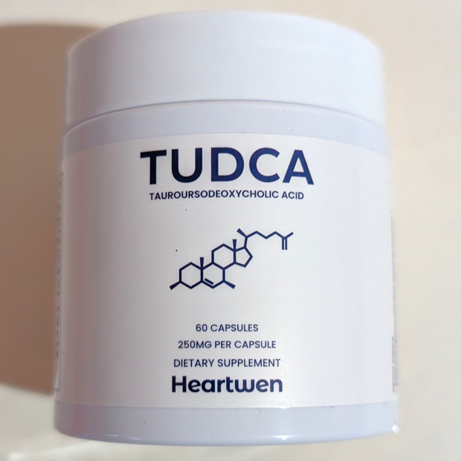 TUDCA 500mg per Serving 250mg Capsules Tauroursodeoxycholic 60 Ct Exp 06/04/2028