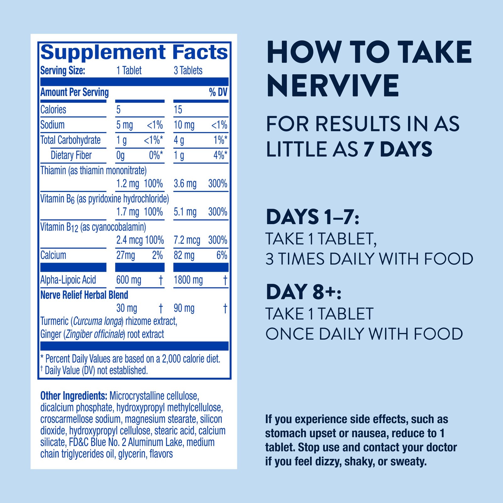Nervive Nerve Relief, Occasional 30 Count (Pack of 1), No Color