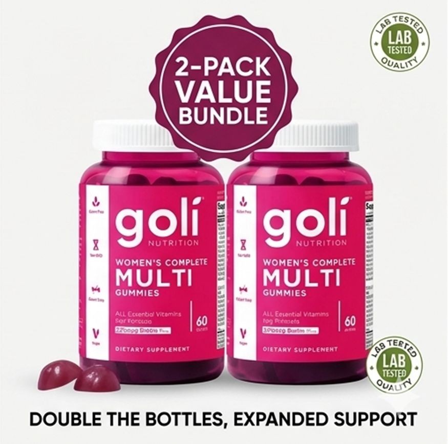 Goli Women’s Complete Multi Gummies 60ct – 2 Pack – Essential Vitamins & Biotin