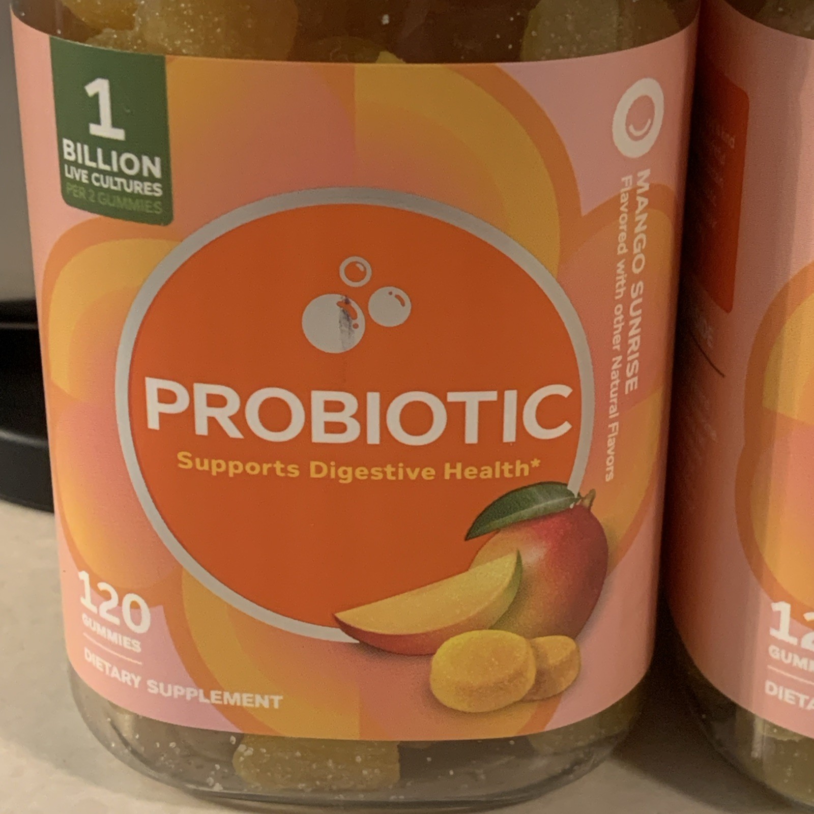 OLLY Probiotic Mango Gummy, 120 Gummies EXP 02/2027