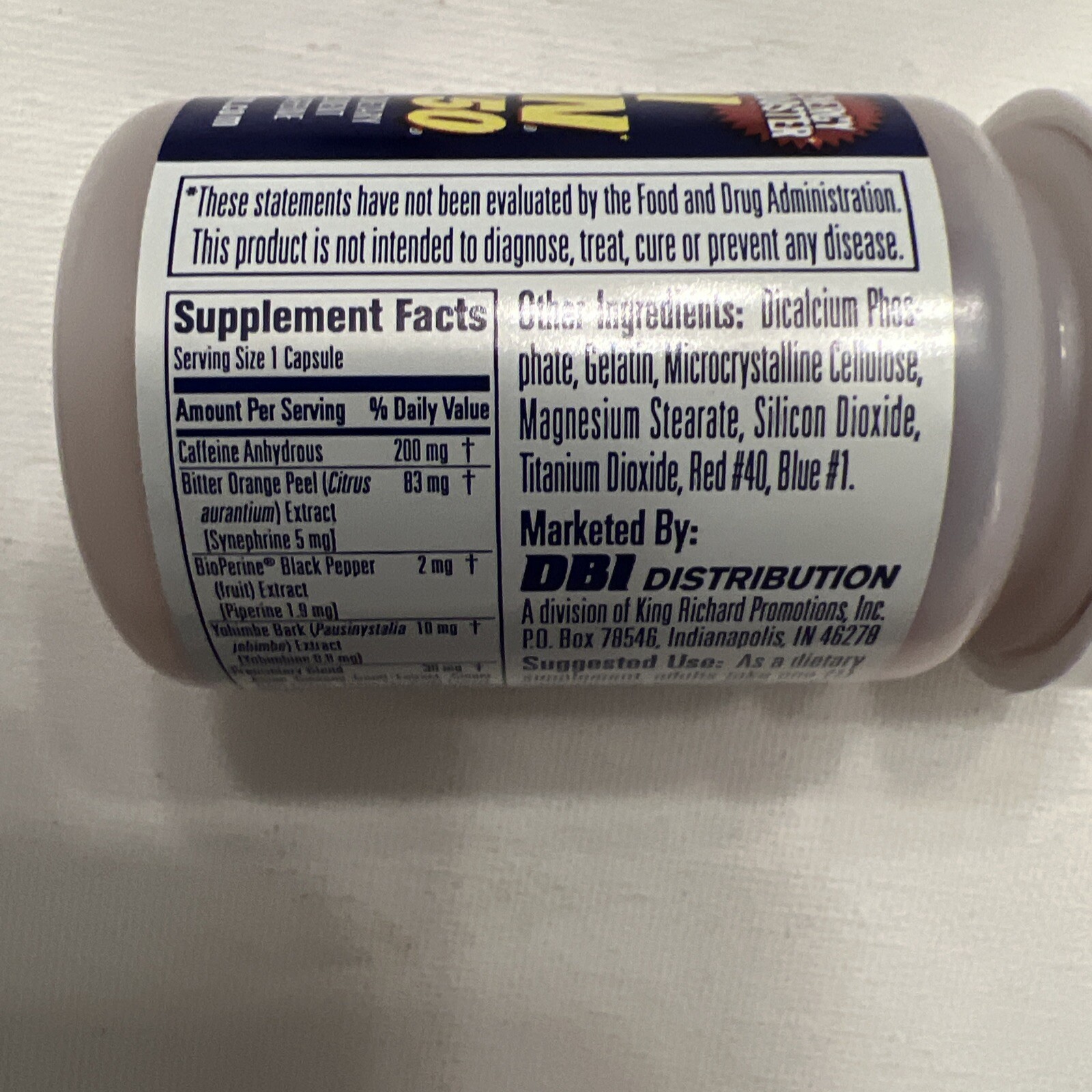 1/30ct MINI THIN 25/50 EF ENERGY BOOSTER Bottle (30)) PILLS Free Ship From TN