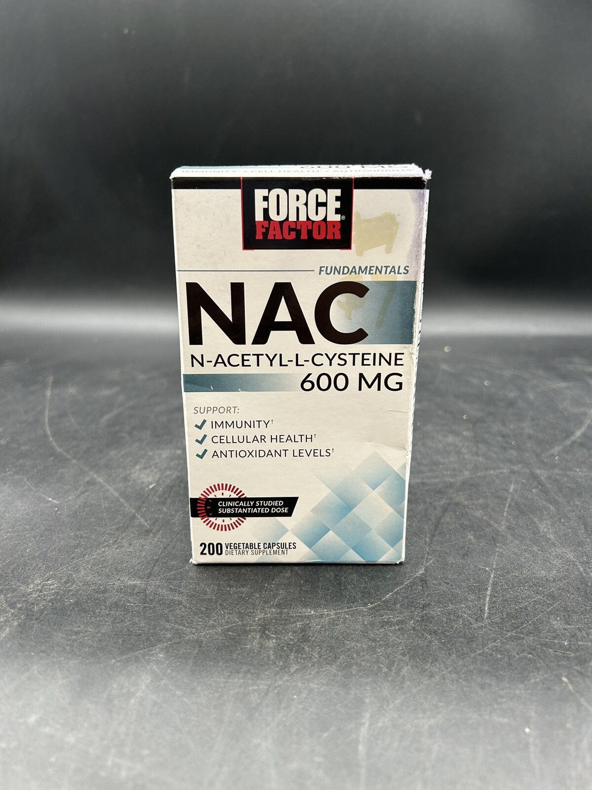 Force Factor N-Acetyl-L-Cysteine (NAC) 600 mg Cellular Health 200 Veg Capsules