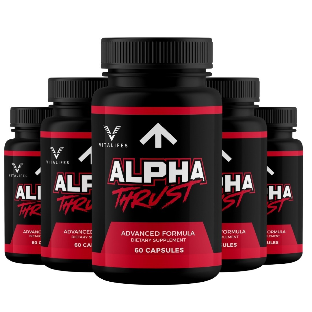 (5 Pack) Alpha Thrust Capsules for Men, Advanced Performance Supplement 300ct