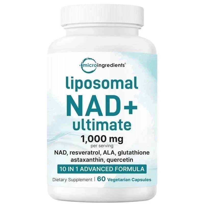3PCS Liposomal NAD+ Ultimate 1,000mg 60 Veggie Capsules 10-in-1 with Resveratro
